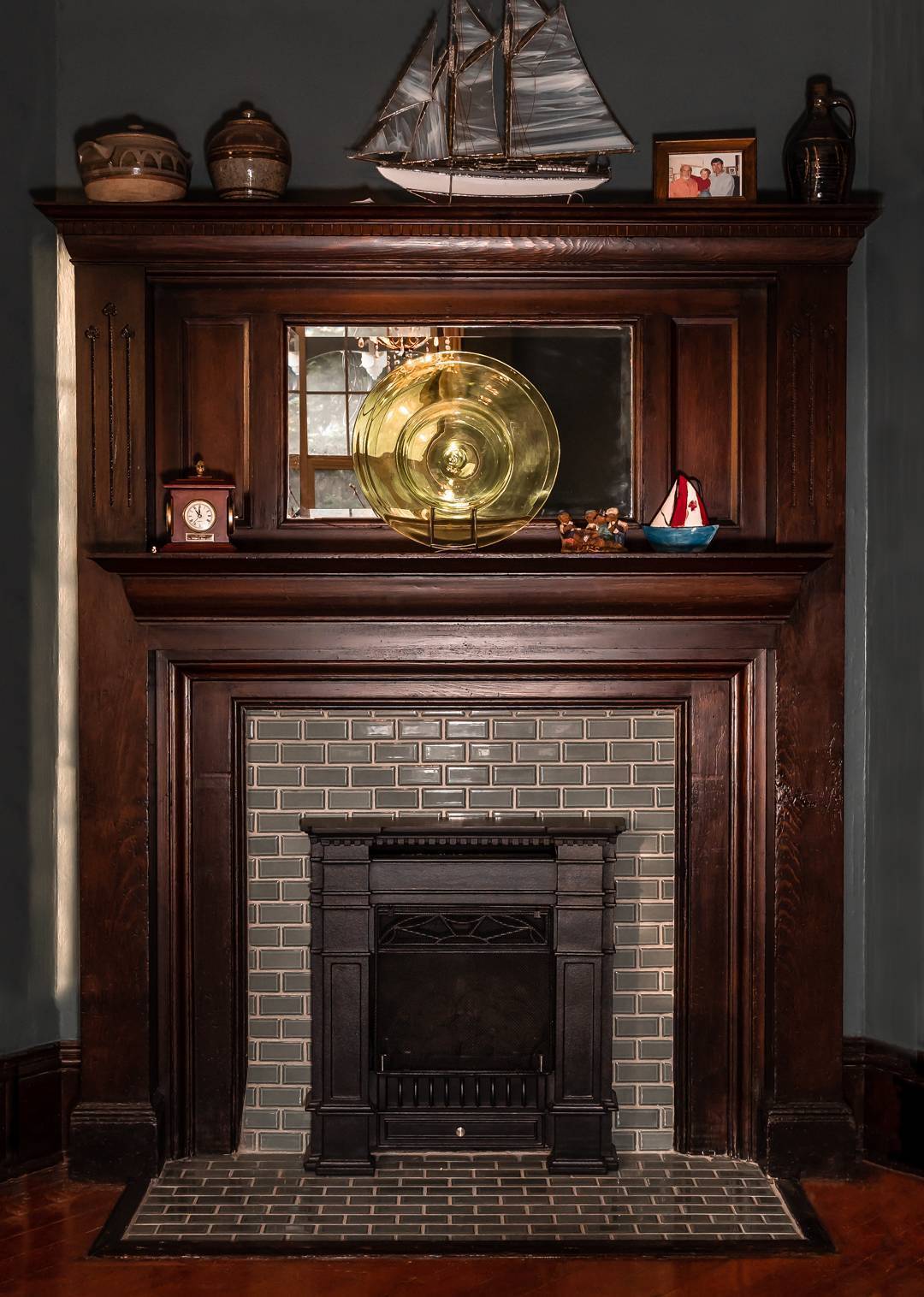 Fireplace in character home