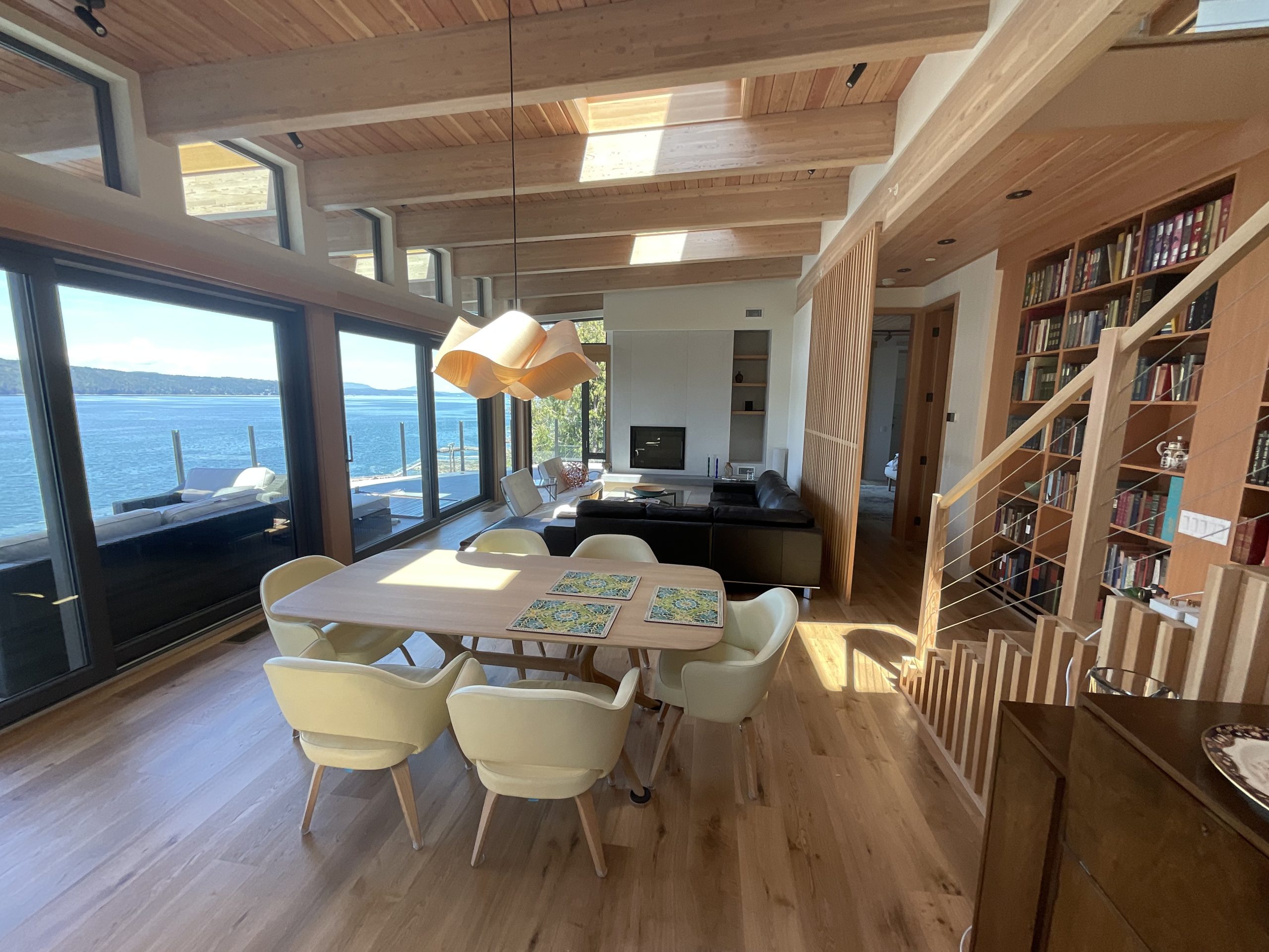 Living/Dining room of modern house