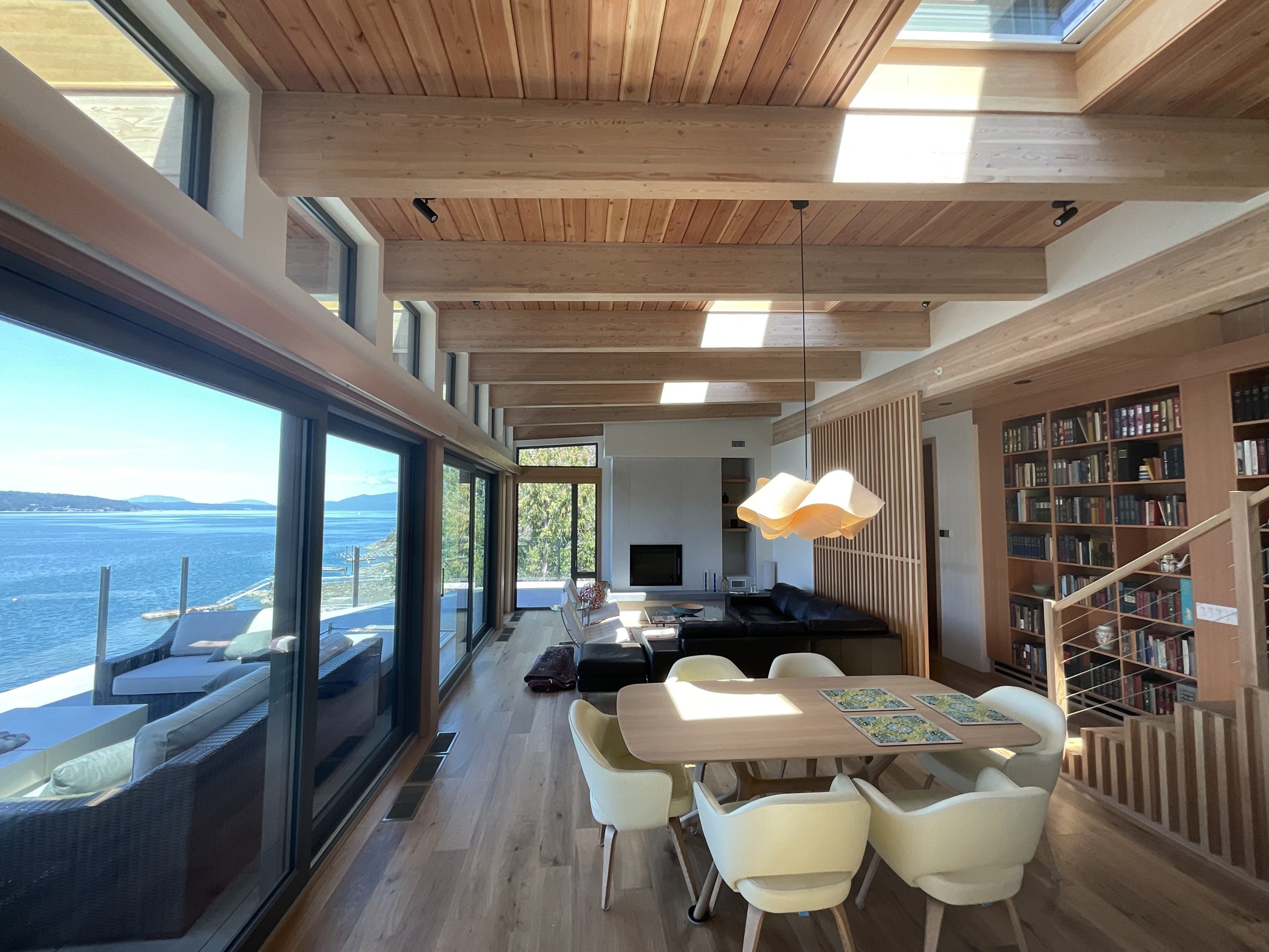 Living/Dining room of modern house